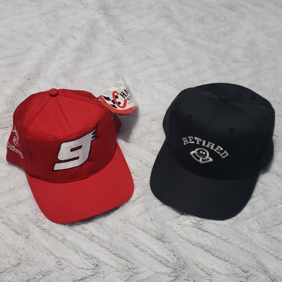 Mens Vintage 9s Nascar Hats 